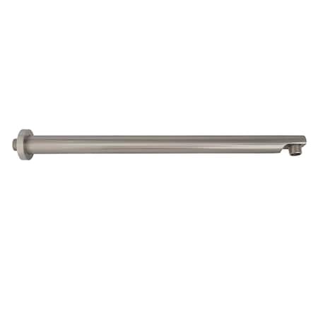 Kingston Brass K8119E8 18-Inch Brass Shower Arm with Flange, Brushed Nickel K8119E8